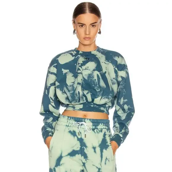 Off-White Blue Polyester Sweater - Picture 1 of 4